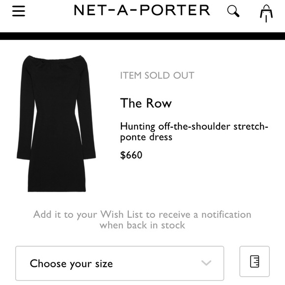 —Sold on eBay— The Row Hunting Off Shoulder Dress - Picture 8 of 8